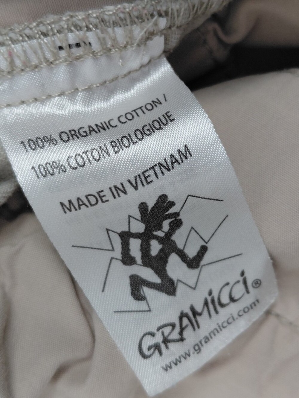 Gramicci Belted‎ 100% Organic Cotton Pants Men's Size XXL Light Tan - Picture 11 of 14